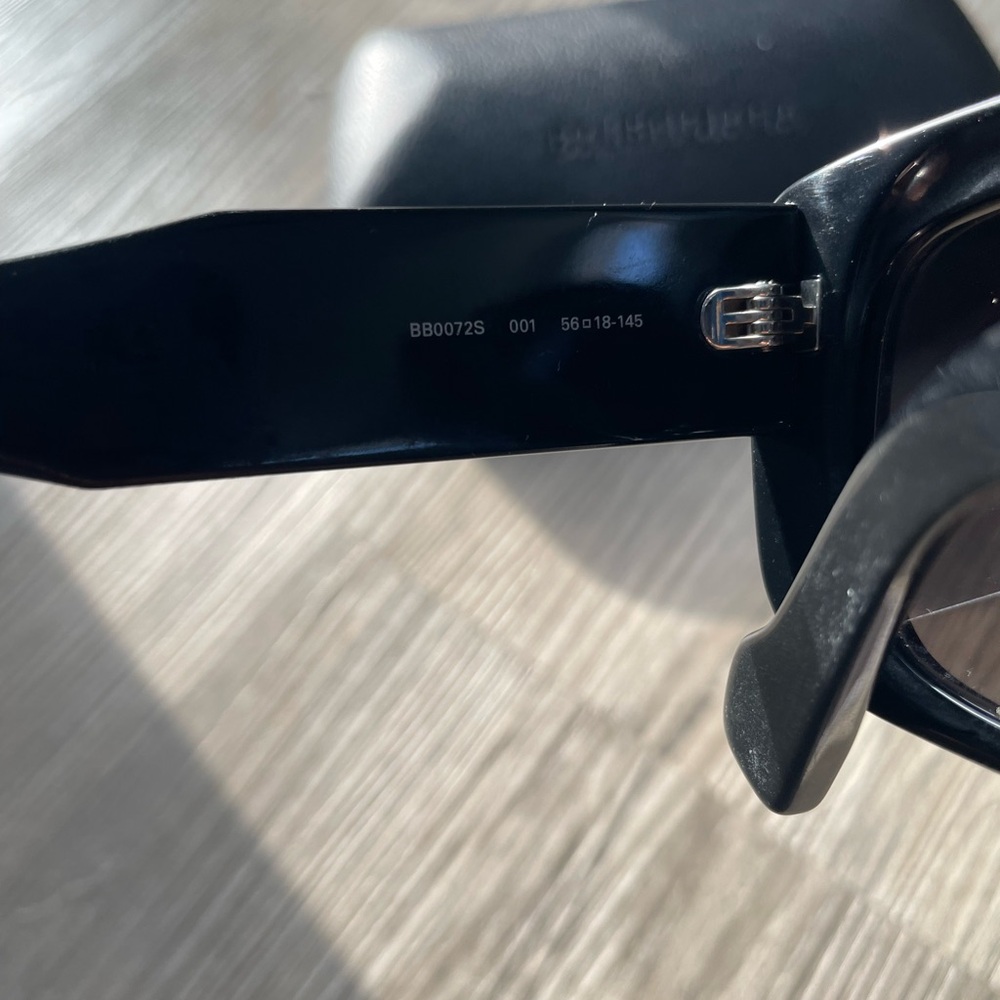 Balenciaga Dark Sunglasses with Black Case - Picture 5 of 9